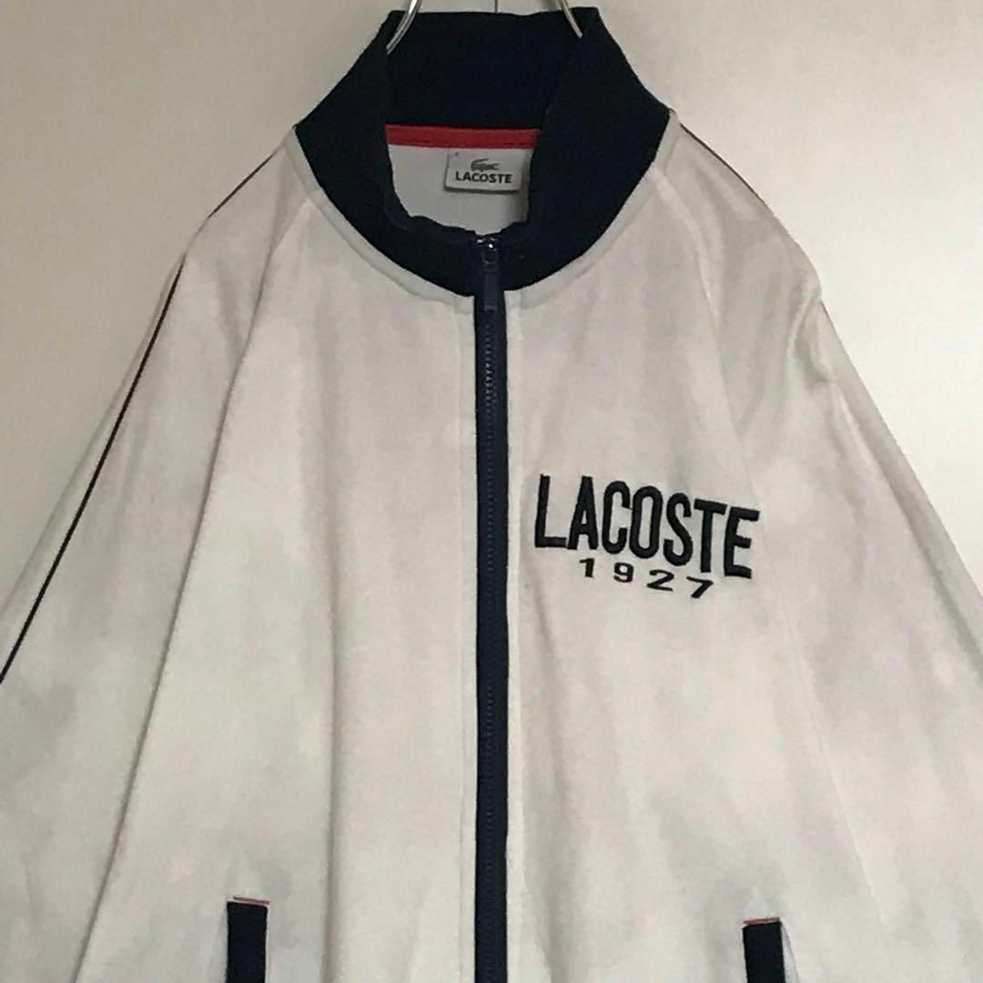 LACOSTE(ラコステ)の【人気サイズ】ラコステ　ロゴ入りジップジャージ　バイカラー　K714 メンズのトップス(ジャージ)の商品写真