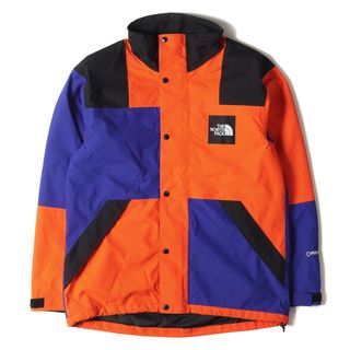 ザノースフェイス(THE NORTH FACE)の美品 THE NORTH FACE ノースフェイス ジャケット サイズ:XL 19AW レイジ コアテックス シェル ジャケット RAGE GTX Shell Jacket アズテックブルー ペルシャンオレンジ(AP) アウター ブルゾン コート 上着【メンズ】【中古】(マウンテンパーカー)