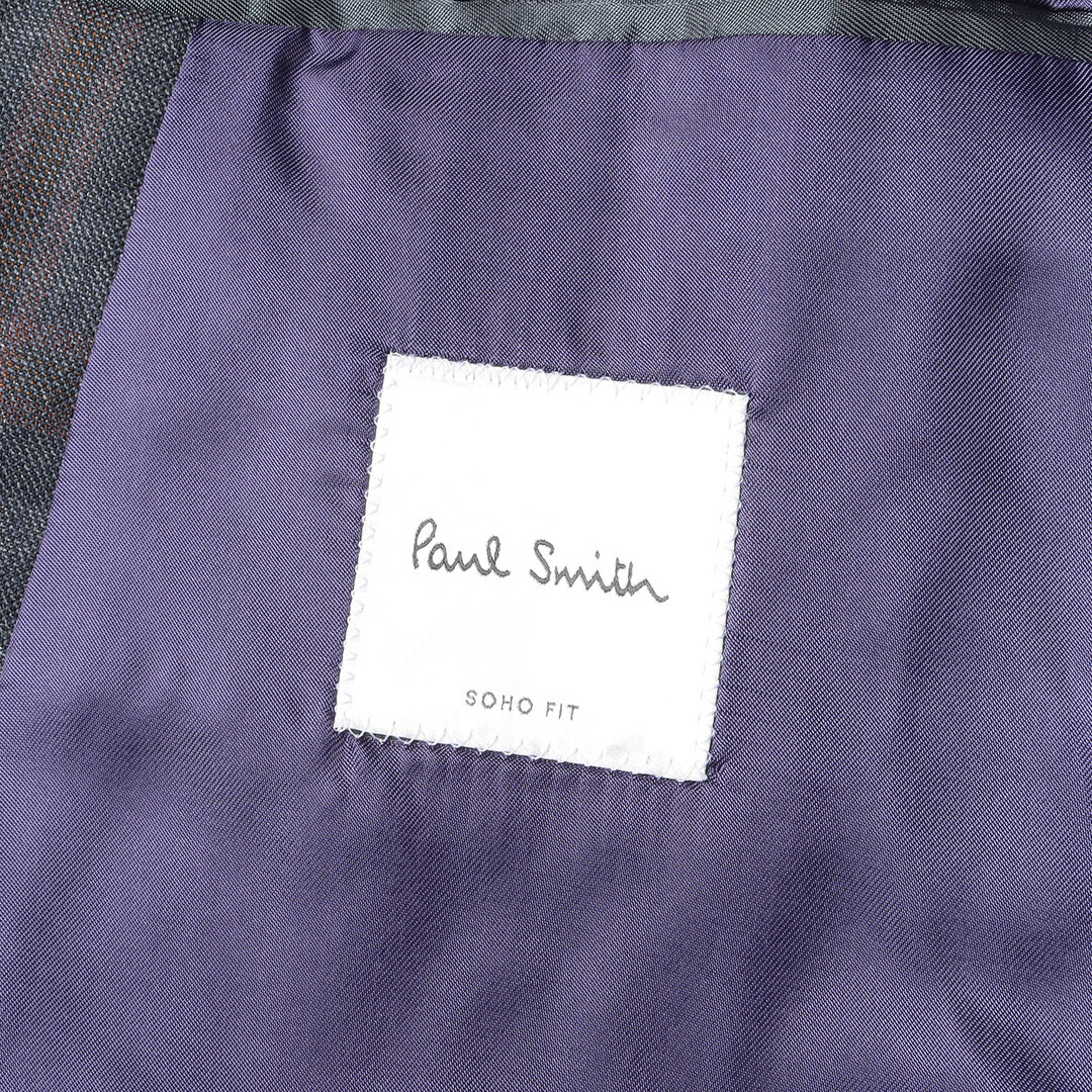 Paul Smith(ポールスミス)の美品 Paul Smith ポールスミス サイズ:XL DORMEUIL チェックオンチェック ウール 2B テーラードジャケット & テーパード スラックス パンツ / セットアップ スーツ SOHO FIT ネイビー ワインレッド 日本製【メンズ】【中古】 メンズのスーツ(セットアップ)の商品写真