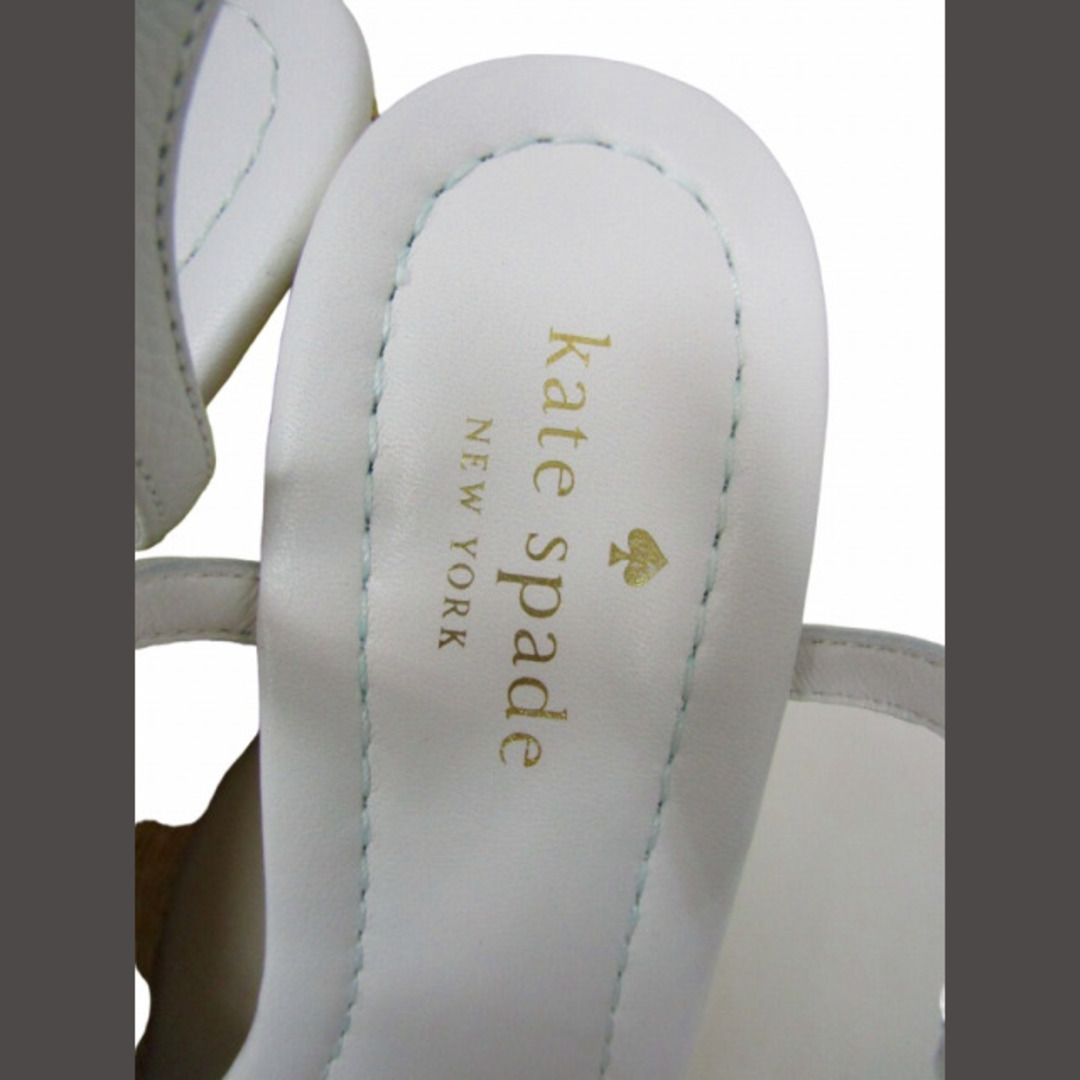 ケイトスペード KATE SPADE 白 編み込みソール サンダル IBO48 レディースの靴/シューズ(サンダル)の商品写真