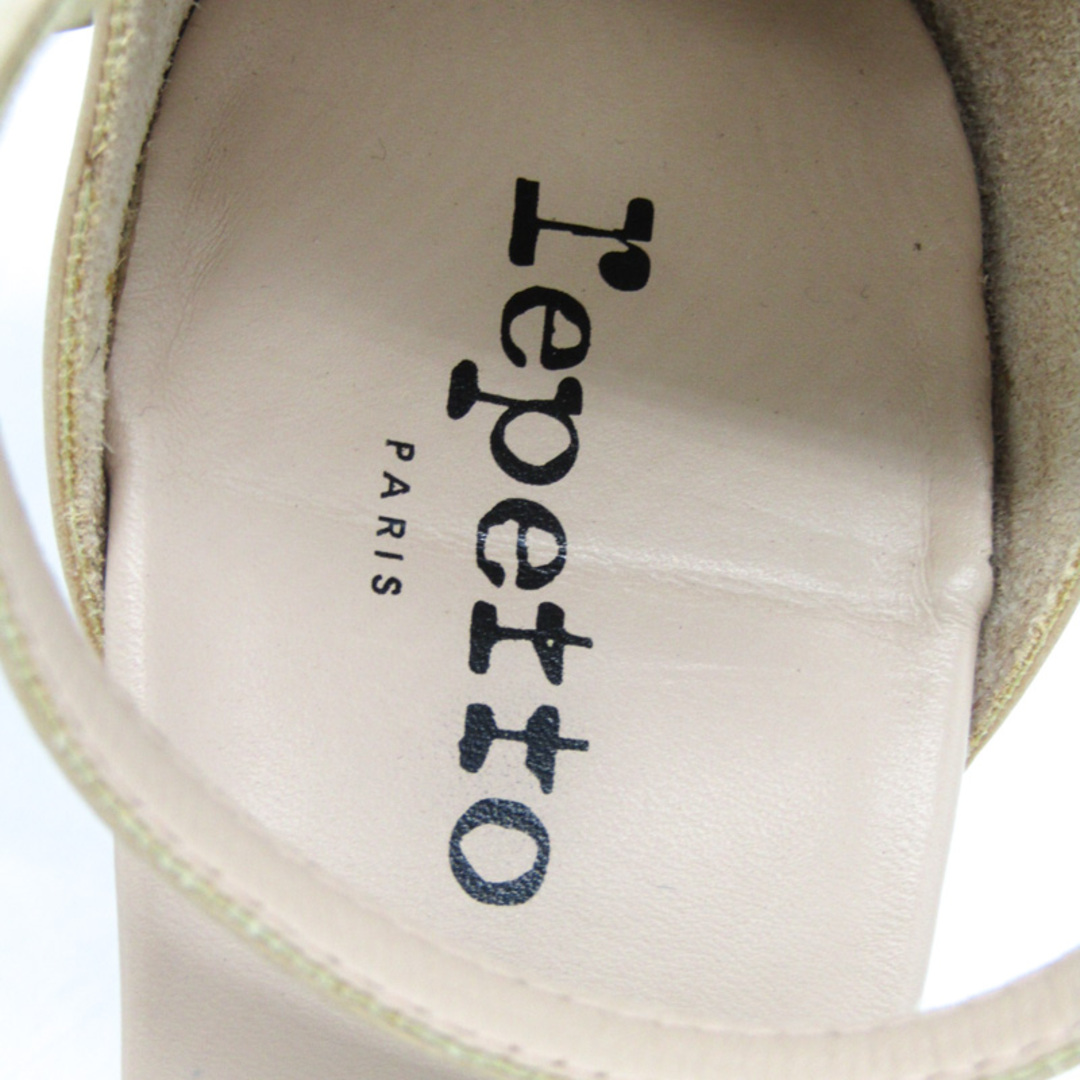 repetto(レペット)のレペット サンダル ストラップ ハイヒール 本革 レザー ブランド 靴 シューズ レディース 39サイズ ベージュ repetto レディースの靴/シューズ(サンダル)の商品写真