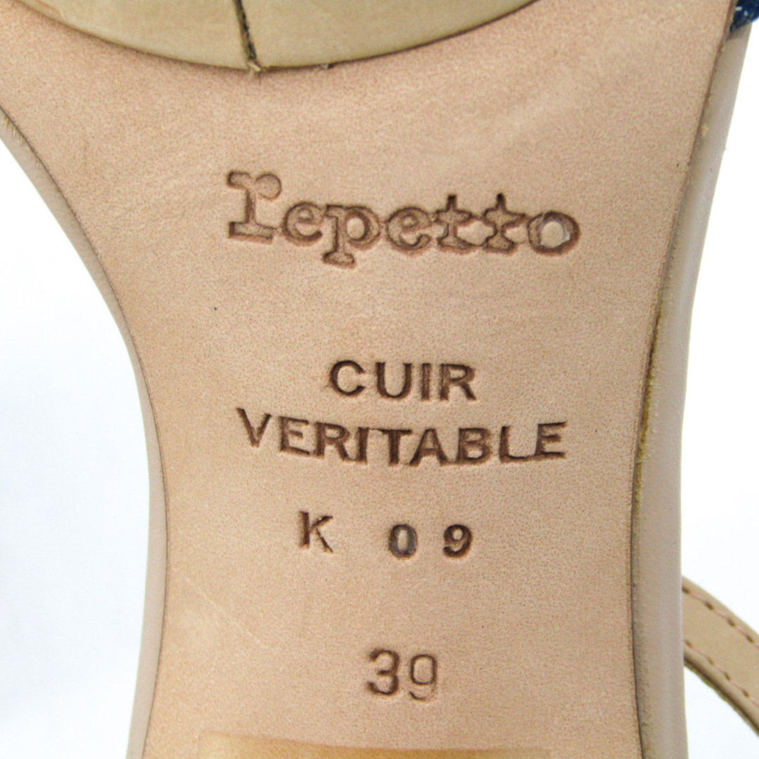 repetto(レペット)のレペット サンダル ストラップ ハイヒール 本革 レザー ブランド 靴 シューズ レディース 39サイズ ベージュ repetto レディースの靴/シューズ(サンダル)の商品写真