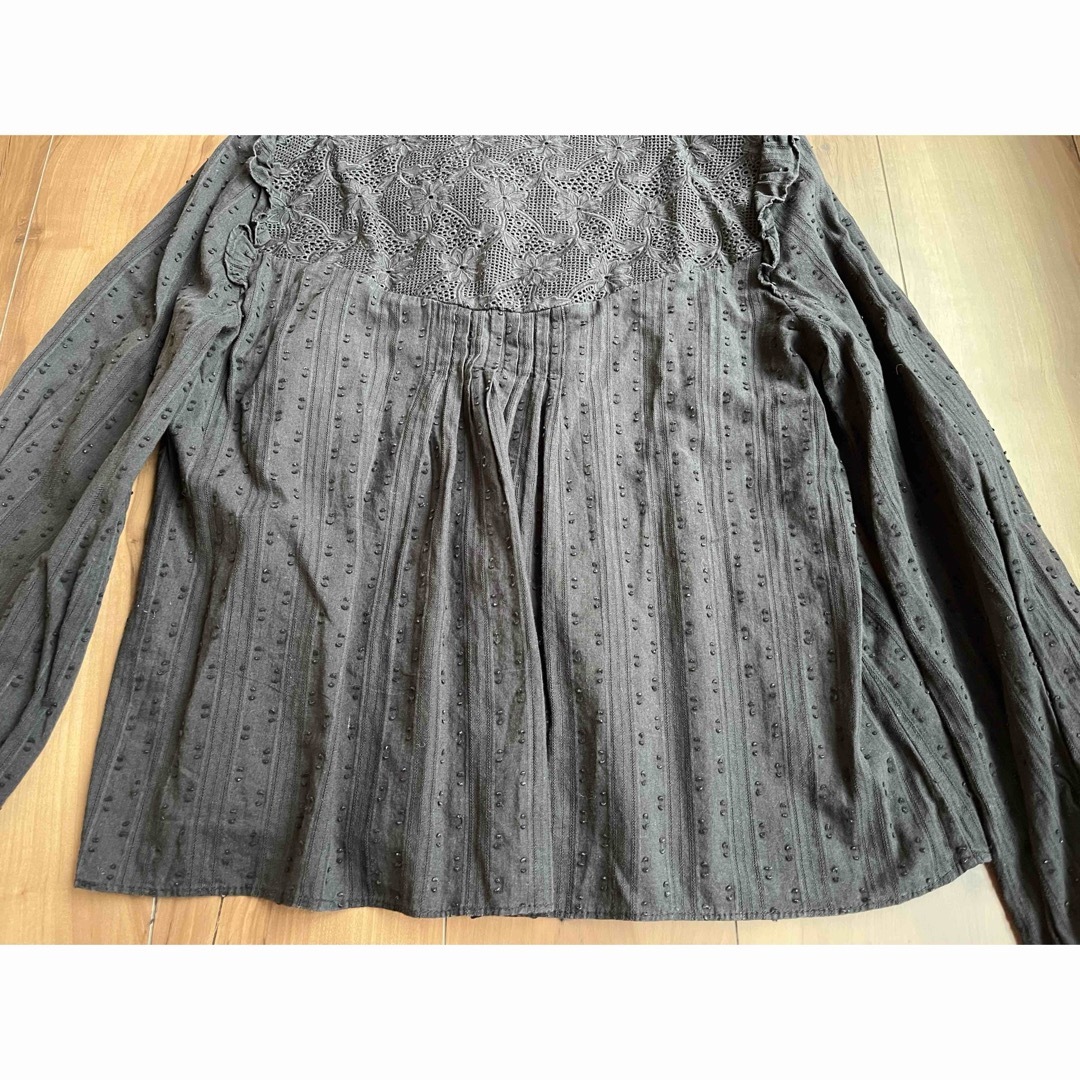 ZARA(ザラ)のZARA☆ブラウス　綿 レディースのトップス(シャツ/ブラウス(長袖/七分))の商品写真