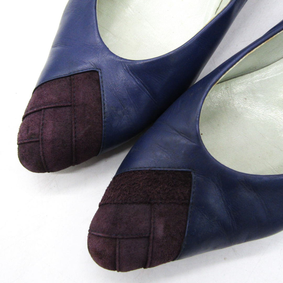 ミスクロエ パンプス ポインテッドトゥ ブランド 靴 シューズ 日本製 レディース 35.5サイズ ブルー miss chloe レディースの靴/シューズ(ハイヒール/パンプス)の商品写真