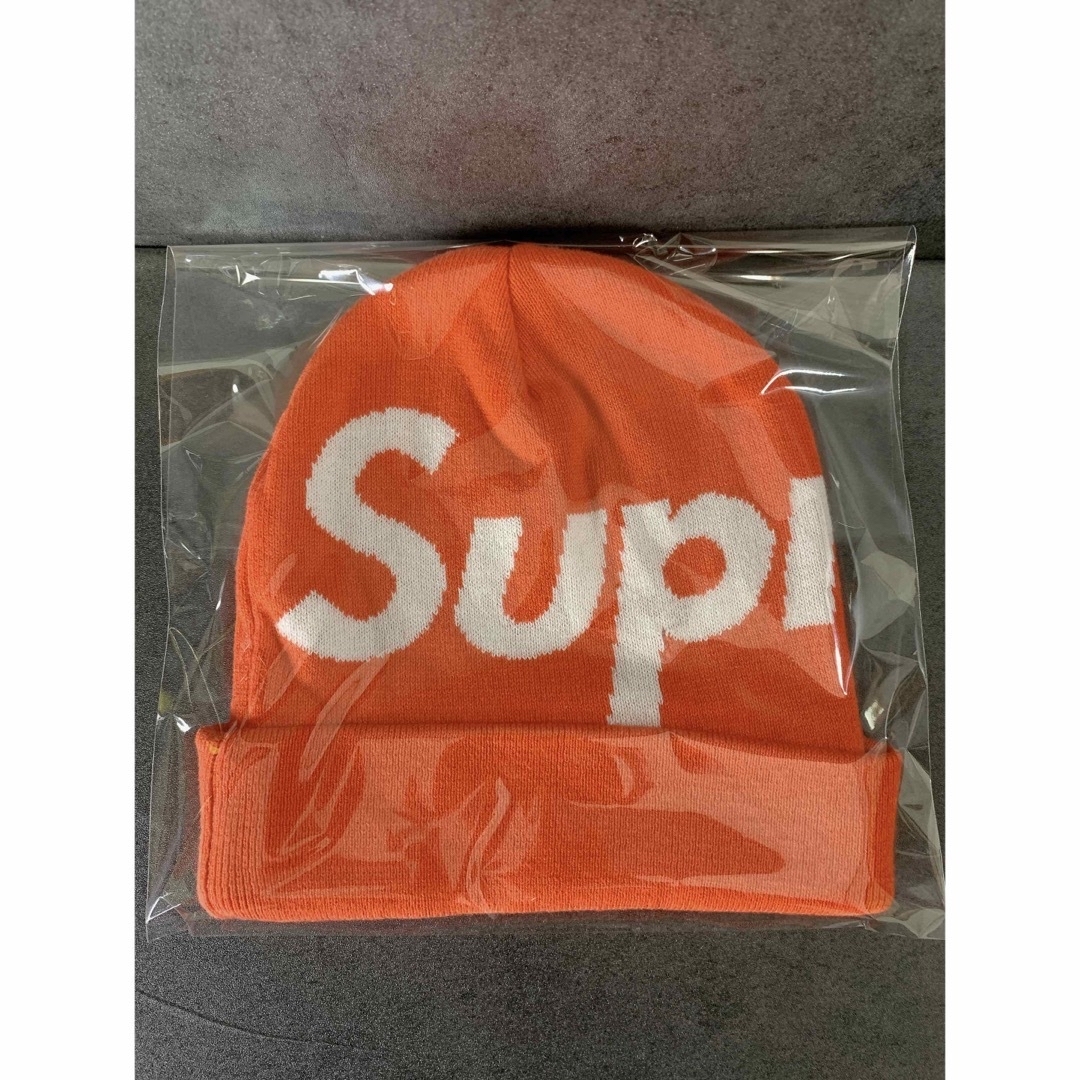 Supreme(シュプリーム)のSupreme BigLogo beanie orange メンズの帽子(ニット帽/ビーニー)の商品写真