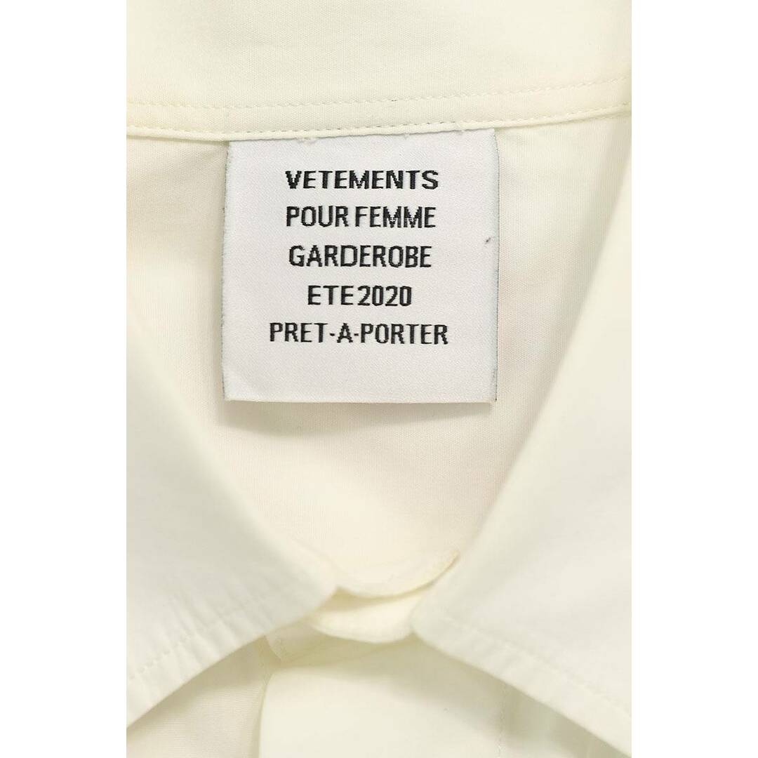 VETEMENTS(ヴェトモン)のヴェトモン  20SS  SS20SH281 ロゴペイントオーバーサイズ長袖シャツ メンズ S メンズのトップス(シャツ)の商品写真