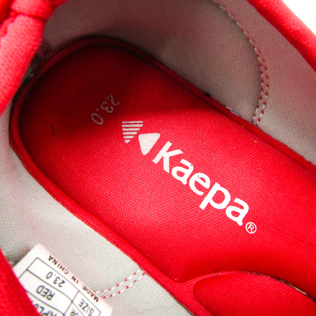 Kappa(カッパ)のカッパ スリッポン スニーカー 靴 シューズ 赤 レディース 23サイズ レッド Kappa レディースの靴/シューズ(スリッポン/モカシン)の商品写真