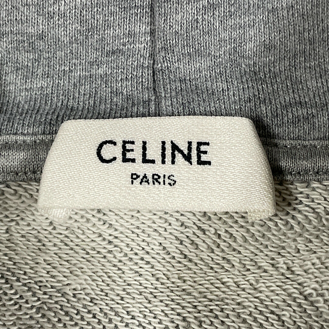 celine(セリーヌ)のCELINE セリーヌ 品番 2Y468053H ロゴ ドローコード プルオーバー スウェット パーカー グレー サイズXL 正規品 / 33226 メンズのトップス(パーカー)の商品写真