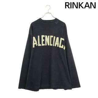 バレンシアガ(Balenciaga)のバレンシアガ  739783 TOVA9 テープロゴオーバーサイズ長袖カットソー メンズ 1(Tシャツ/カットソー(七分/長袖))