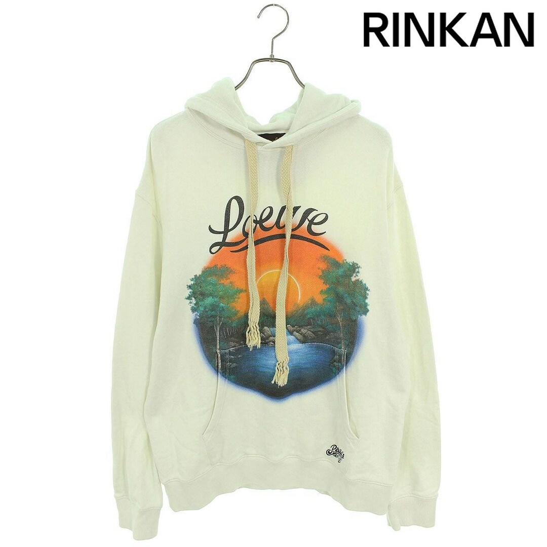 LOEWE(ロエベ)のロエベ  H616Y25X04 Paula’s Ibiza Printed Airbrush Hoodie ロゴプリントプルオーバーパーカー メンズ L メンズのトップス(パーカー)の商品写真