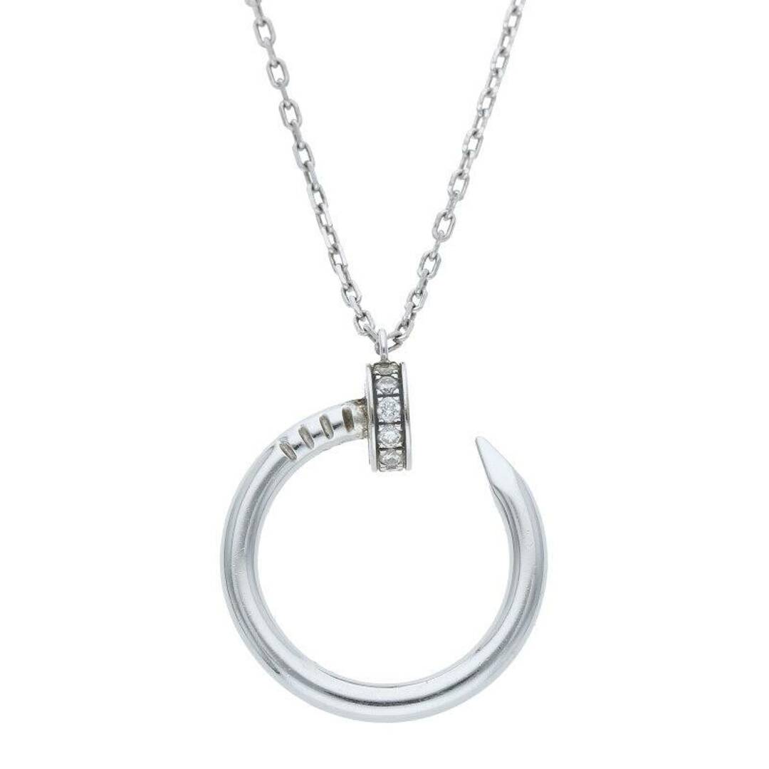 Cartier(カルティエ)のカルティエ  ジュストアンクル /JUSTE UN CLOU NECLACE K18WGダイヤモンドネックレス メンズ メンズのアクセサリー(ネックレス)の商品写真