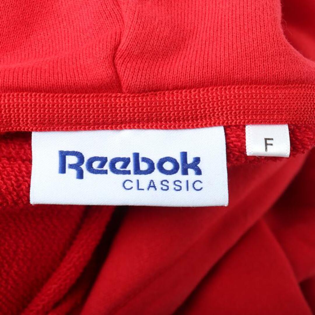 Reebok(リーボック)のリーボック パーカー トップス トレーナー スポーツウエア レディース Fサイズ レッド Reebok レディースのトップス(パーカー)の商品写真