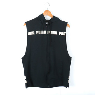 PUMA - プーマ パーカー ノースリーブ タンクトップ  スポーツウエア レディース Lサイズ ブラック PUMA