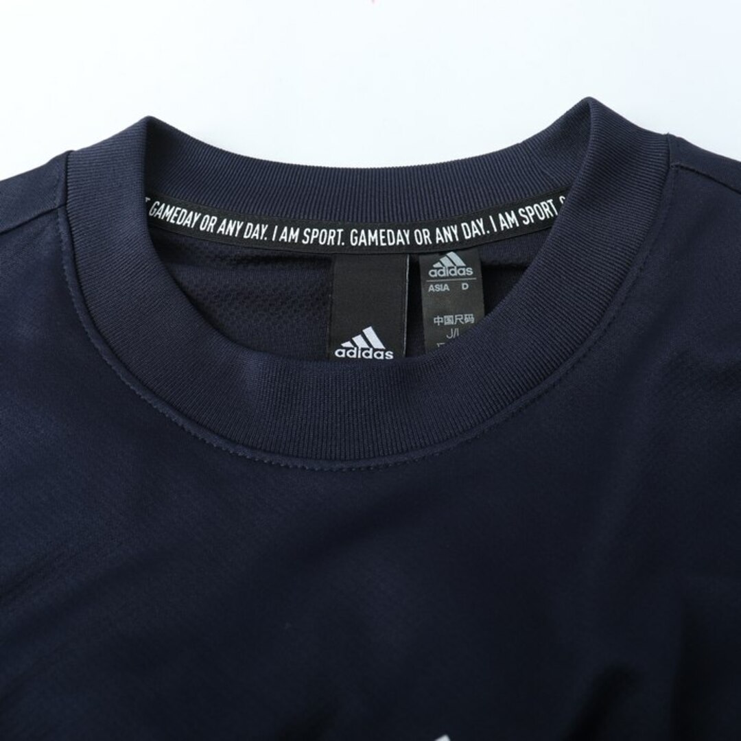 adidas(アディダス)のアディダス 半袖Tシャツ トップス カットソー スポーツウエア サッカー メンズ Lサイズ ネイビー adidas メンズのトップス(Tシャツ/カットソー(半袖/袖なし))の商品写真