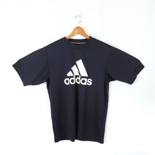 アディダス(adidas)のアディダス 半袖Tシャツ トップス カットソー スポーツウエア サッカー メンズ Lサイズ ネイビー adidas(Tシャツ/カットソー(半袖/袖なし))