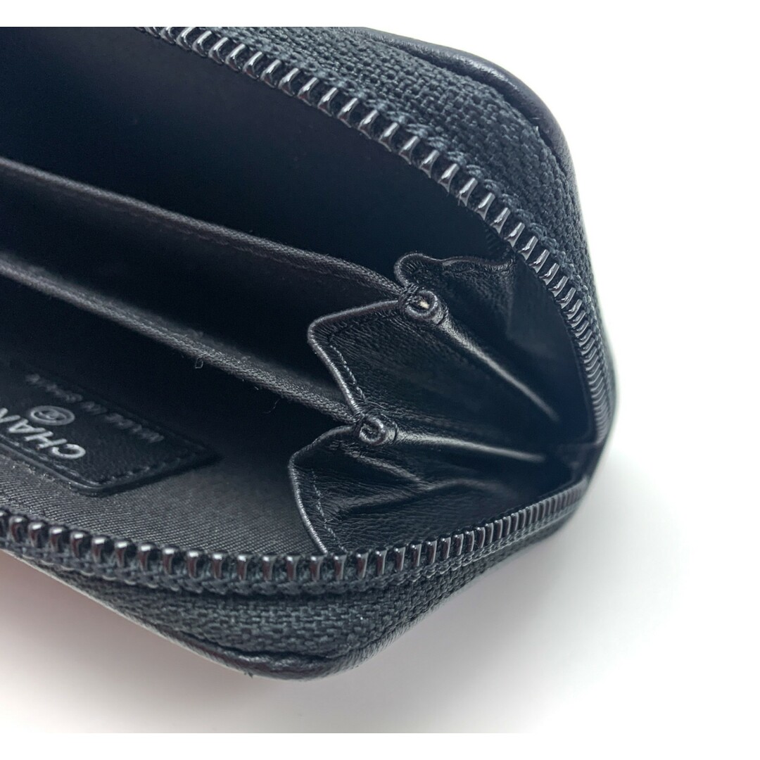 CHANEL(シャネル)のCHANEL シャネル ボーイシャネル 黒 ブラック ココマーク CCマーク ジッピーコインパース コインケース コンパクト サイフ 財布 ブランド レディースのファッション小物(財布)の商品写真