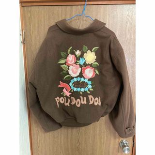 プードゥドゥ(POU DOU DOU)のビンテージ　poudoudou ブルゾン　花柄　薔薇　リバーシブル(ブルゾン)