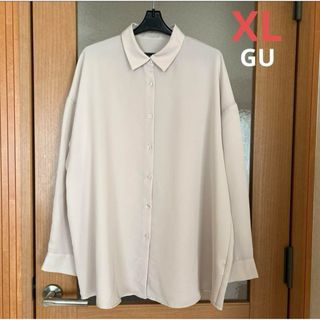 ジーユー(GU)の【GU323863】マットサテンオーバーサイズシャツ XL(シャツ/ブラウス(長袖/七分))