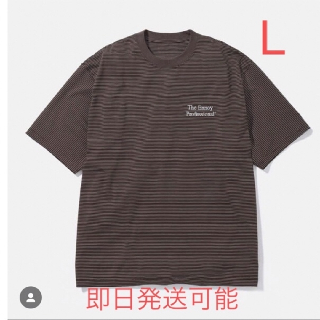 1LDK SELECT(ワンエルディーケーセレクト)のennoy S/S Border T-Shirt brown L メンズのトップス(Tシャツ/カットソー(半袖/袖なし))の商品写真