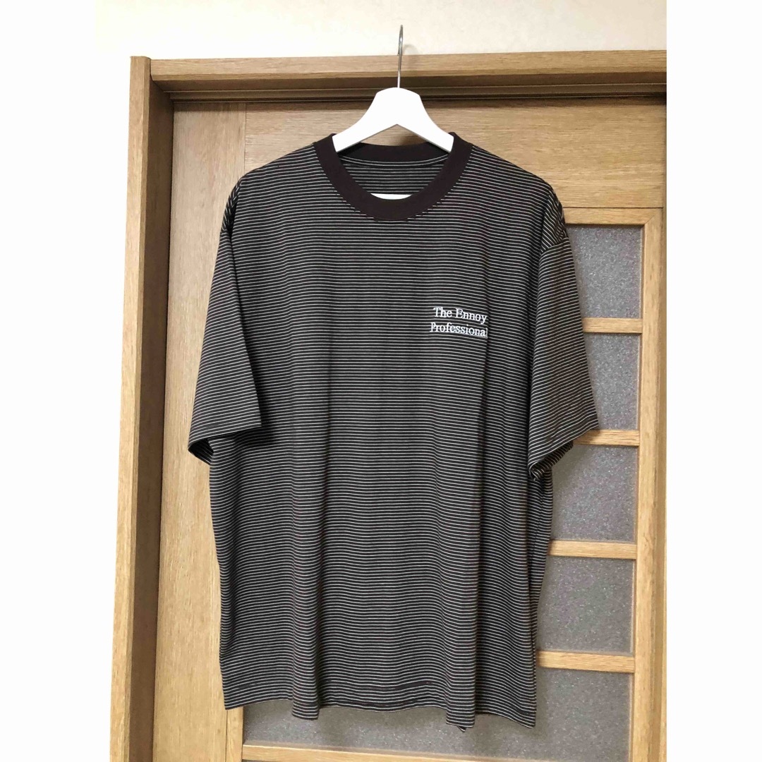 1LDK SELECT(ワンエルディーケーセレクト)のennoy S/S Border T-Shirt brown L メンズのトップス(Tシャツ/カットソー(半袖/袖なし))の商品写真