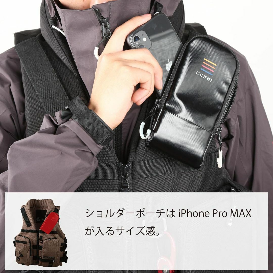 色: ブラックmazume コアライフジャケット MZLJ-771 スポーツ/アウトドアのフィッシング(その他)の商品写真