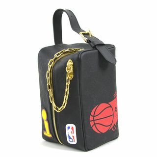 ルイヴィトン(LOUIS VUITTON)のルイ ヴィトン LOUIS VUITTON ハンドバッグ クラッチバッグ LV x NBA クローク ドップキット レザー ブラック ゴールド メンズ M58515 送料無料【中古】 e58406a(ハンドバッグ)