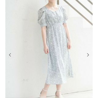 マジェスティックレゴン(MAJESTIC LEGON)の【最終お値下げ】マジェスティックレゴン 花柄 ロングワンピース 繊細パターン(ロングワンピース/マキシワンピース)