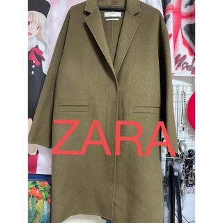 ザラ(ZARA)のZARA コート カーキ ウール(ロングコート)