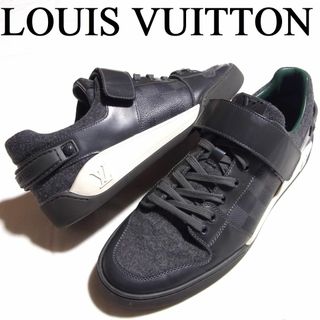 ルイヴィトン(LOUIS VUITTON)のルイヴィトン ウール 切替 ダミエグラフィット ベルクロ レザー スニーカー 7(スニーカー)