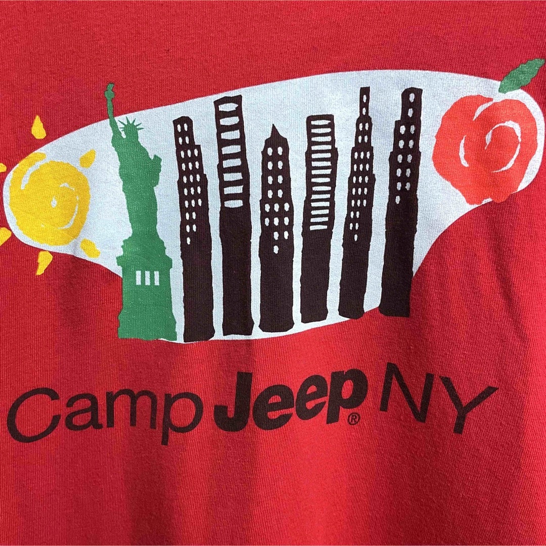 Hanes(ヘインズ)のヘインズ　半袖Tシャツ　JEEP NYプリント　メンズLサイズ メンズのトップス(Tシャツ/カットソー(半袖/袖なし))の商品写真