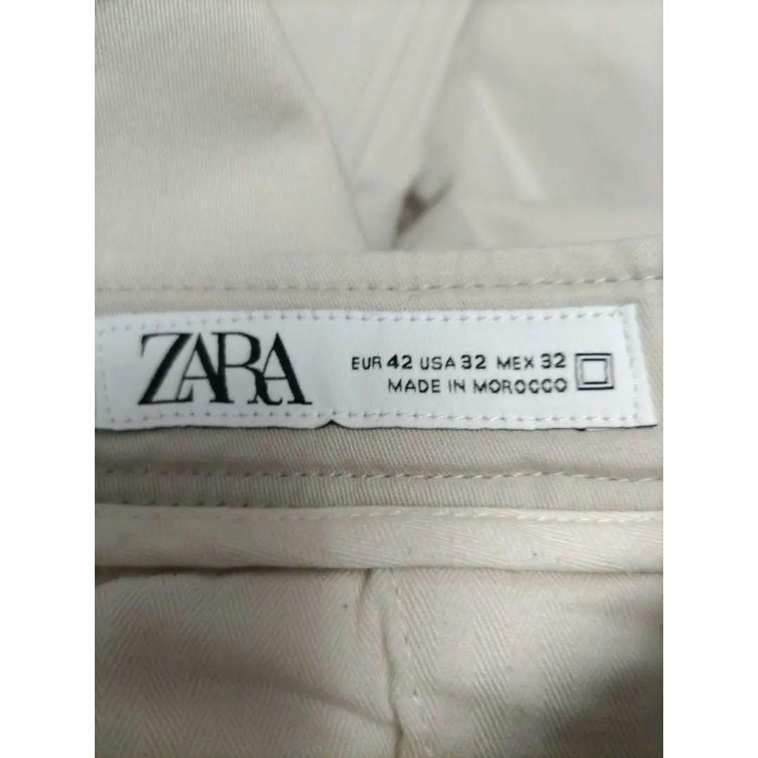 ZARA(ザラ)のZARA MAN ストレッチ スリムフィット パンツ オフホワイト  W32 メンズのパンツ(チノパン)の商品写真