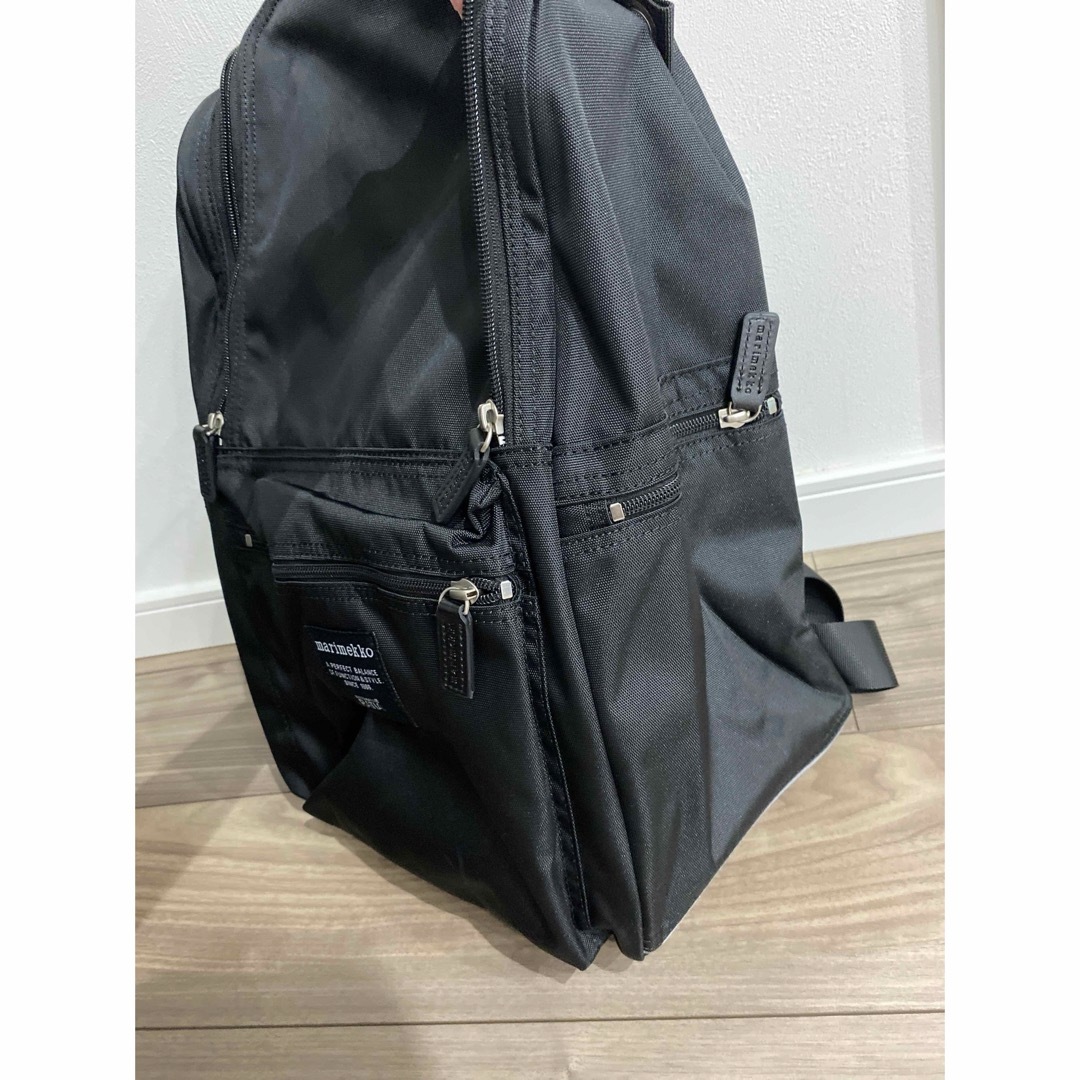 marimekko(マリメッコ)の2点専用です。マリメッコ　バディ　リュック　新品　ブラック レディースのバッグ(リュック/バックパック)の商品写真