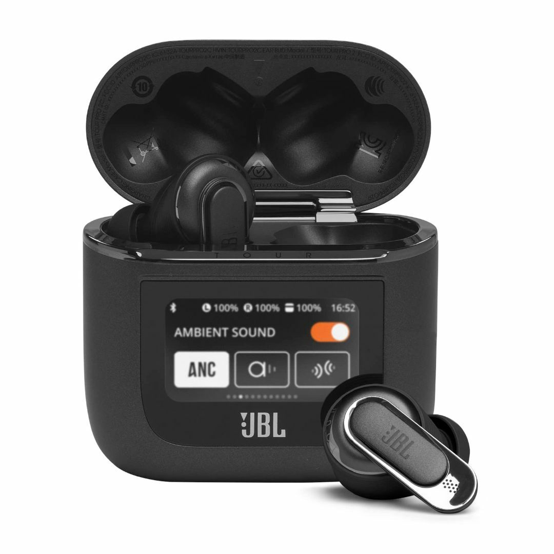 【色: ブラック】JBL TOUR PRO 2 ワイヤレスイヤホン blueto スマホ/家電/カメラのオーディオ機器(ヘッドフォン/イヤフォン)の商品写真
