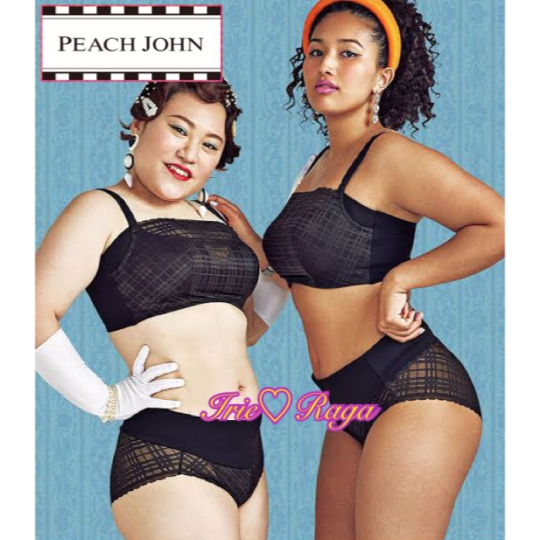 PEACH JOHN(ピーチジョン)の★PEACH JOHN★お腹カバーフルバックショーツ★透けチェック柄レースパンツ レディースの下着/アンダーウェア(ショーツ)の商品写真