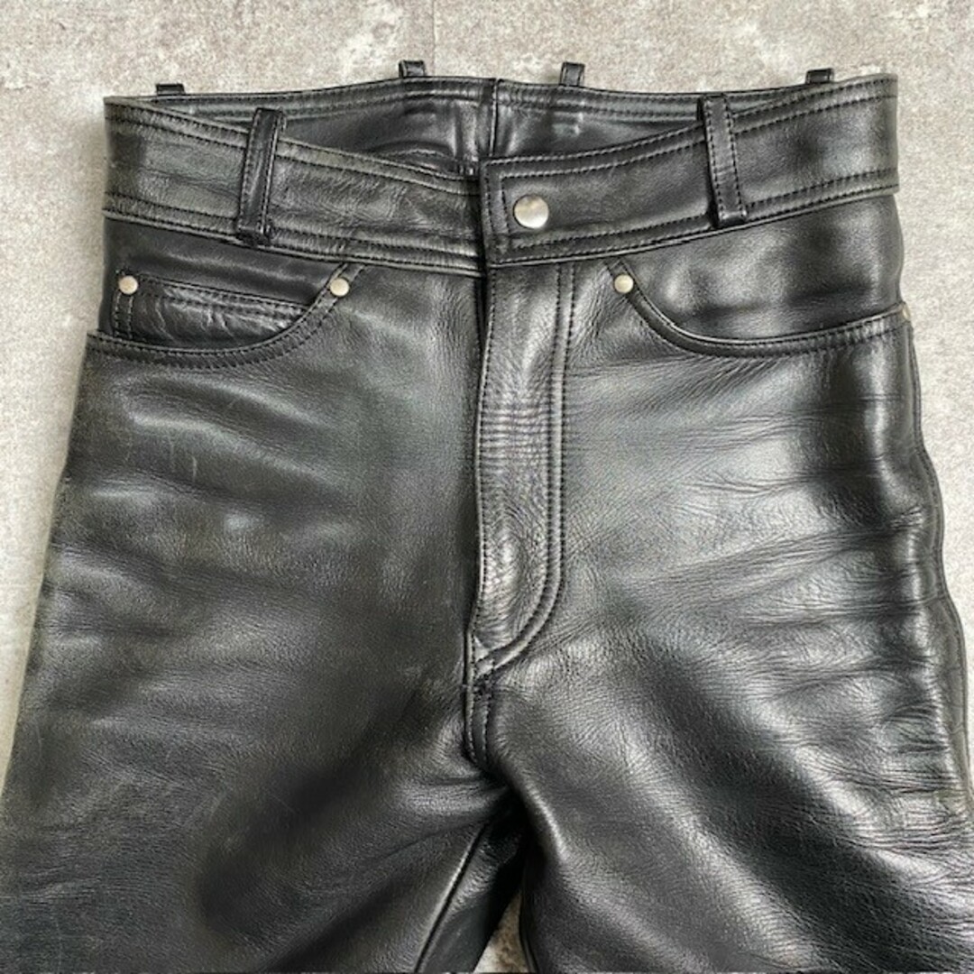 Harley Davidson(ハーレーダビッドソン)のOLD HARLEY DAVIDSON ハーレーダビッドソン レザーパンツ ヴィンテージ vintage 283U レディースのパンツ(その他)の商品写真