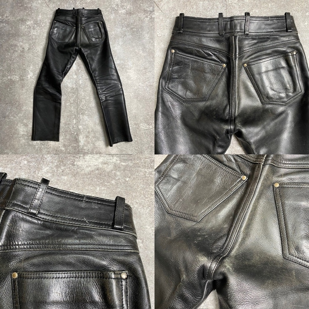 Harley Davidson(ハーレーダビッドソン)のOLD HARLEY DAVIDSON ハーレーダビッドソン レザーパンツ ヴィンテージ vintage 283U レディースのパンツ(その他)の商品写真