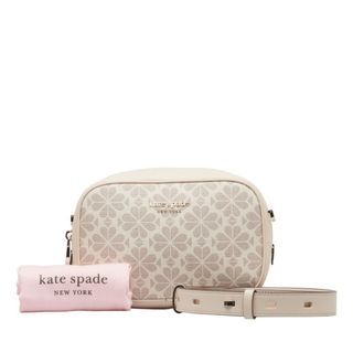 ケイトスペードニューヨーク(kate spade new york)の美品 ケイトスペード インフィニット スペード フラワー 斜め掛け ショルダーバッグ PXR00075 PVC レディース Kate Spade 【1-0139514】(ショルダーバッグ)