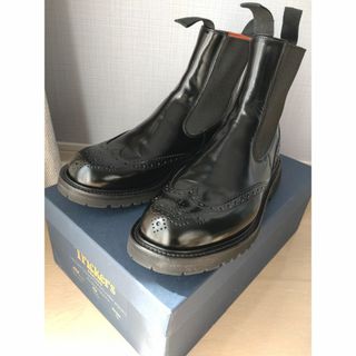 トリッカーズ(Trickers)のトリッカーズ　サイドゴアブーツ(シルビア)　ブラック　UK7.5(25.5cm)(ブーツ)