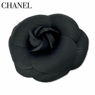 シャネル(CHANEL)のシャネル カメリア ピンブローチ コサージュ アクセサリー レディース ブラック(ブローチ/コサージュ)