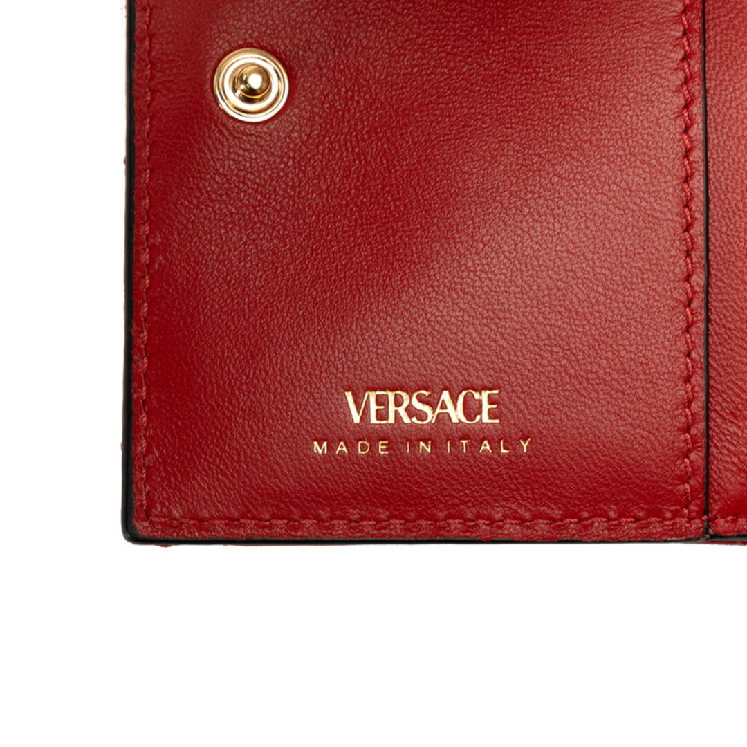 VERSACE(ヴェルサーチ)の美品 ヴェルサーチェ メデューサ 二つ折り財布 コンパクトウォレット レザー レディース VERSACE 【1-0143392】 レディースのファッション小物(財布)の商品写真