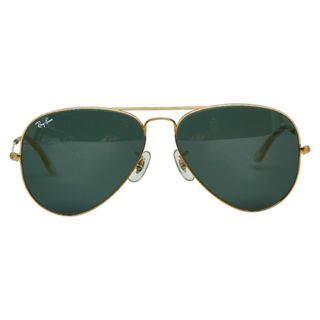 レイバン(Ray-Ban)の美品 レイバン アビエーター ティアドロップ ダブルブリッジ サングラス RB3025 L0205 メッキ メンズ Ray-Ban 【1-0143786】(サングラス/メガネ)