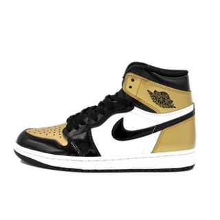 ナイキ(NIKE)のナイキ NIKE ■ 【 AIR JORDAN 1 RETRO HIGH OG NRG Gold Toe 861428 007 】 エア ジョーダン 1 ハイ ゴールド トゥ スニーカー w18240(スニーカー)