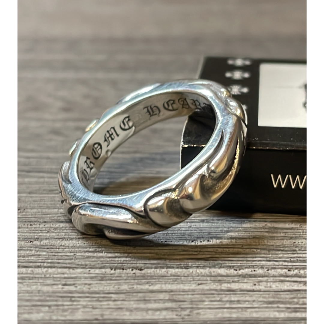 クロムハーツ好きに　シルバー925 スクロールバンドリング メンズのアクセサリー(リング(指輪))の商品写真