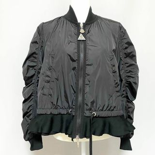 モンクレール(MONCLER)のMONCLER / PHARILLONS ナイロンジャケット フリル ブラック(ナイロンジャケット)