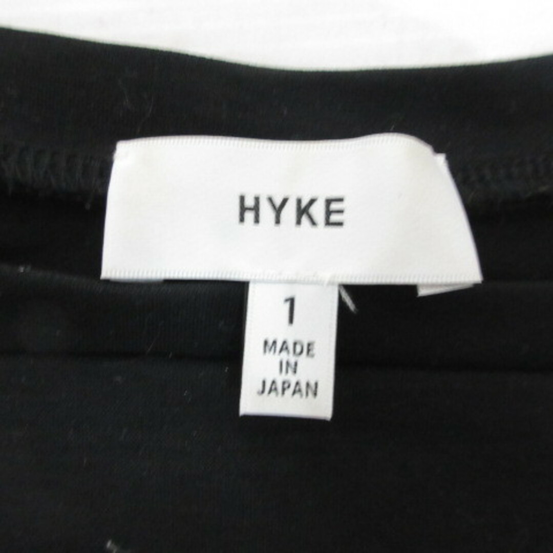 HYKE(ハイク)のハイク HYKE 長袖 スクエアネック カットソー ロング Tシャツ 1 黒 レディースのトップス(カットソー(長袖/七分))の商品写真