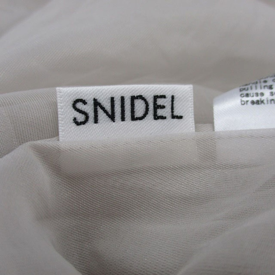 SNIDEL(スナイデル)のスナイデル snidel シースルー シャツ ブラウス ショルダーカット 長袖 レディースのトップス(シャツ/ブラウス(長袖/七分))の商品写真