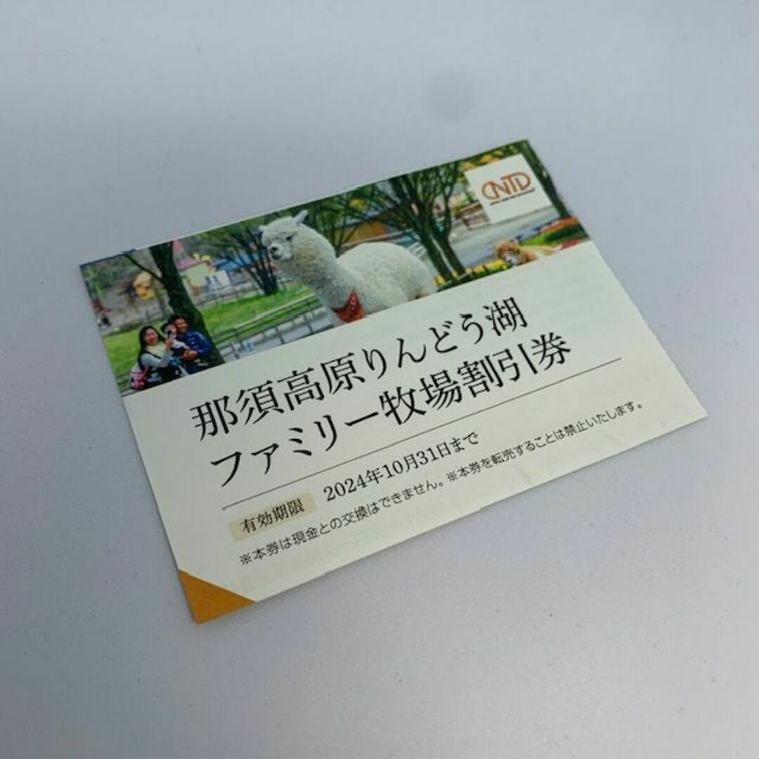 送料無料 最新 日本駐車場開発 株主優待 那須高原りんどう湖 割引券 チケットの施設利用券(その他)の商品写真