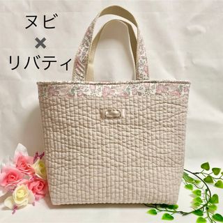 リバティ(LIBERTY.)のヌビ×リバティタナローン（フェリシテ）トートバッグ　ヌビバッグ　イブル　リバティ(トートバッグ)