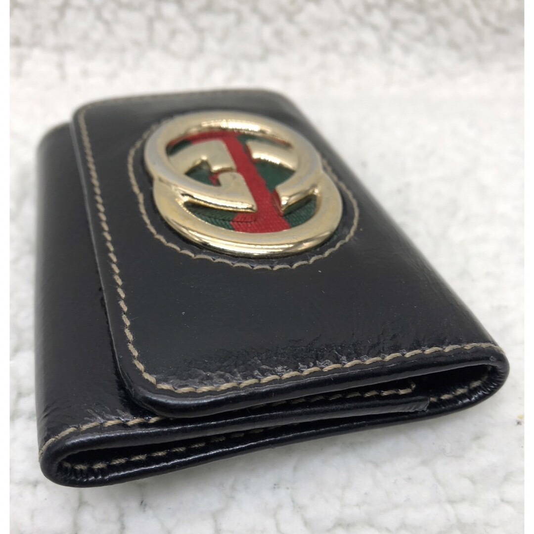 GUCCI - GUCCI グッチ インターロッキング シェリーライン 6連 GUCCI - GUCCI グッチ インターロッキング シェリーライン 6連