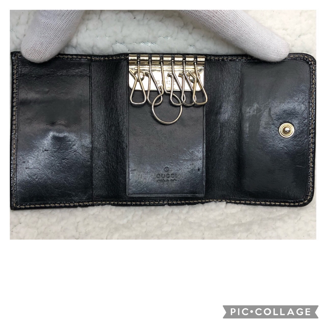 GUCCI - GUCCI グッチ インターロッキング シェリーライン 6連 GUCCI - GUCCI グッチ インターロッキング シェリーライン 6連